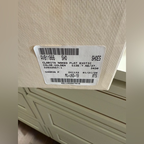 NIB Alexandre Birman Clarita Exotic Gold Sandals $495 - Picture 4 of 5